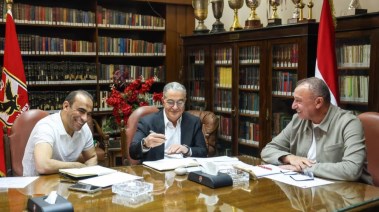 محمود الخطيب وياسين منصور وسيد عبدالحفيظ