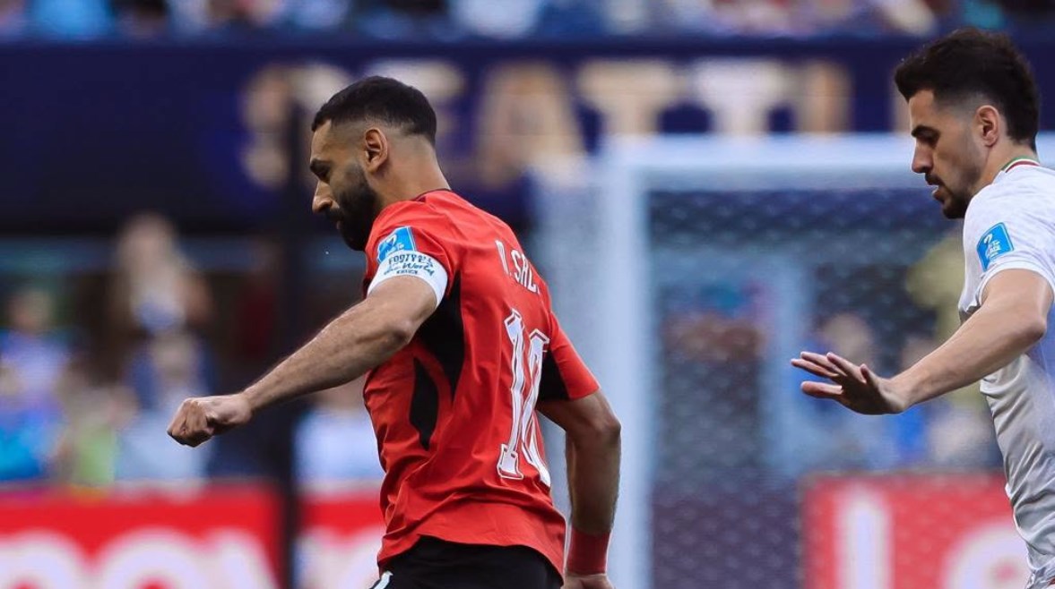 جانب من مباراة مصر وإيران