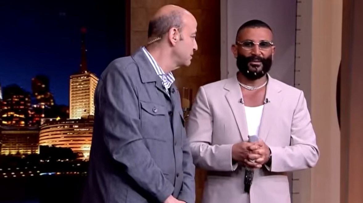 أحمد سعد وعمرو أديب 