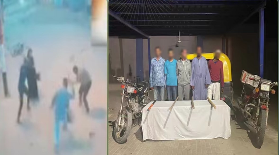 المتهمون وجانب من الواقعة