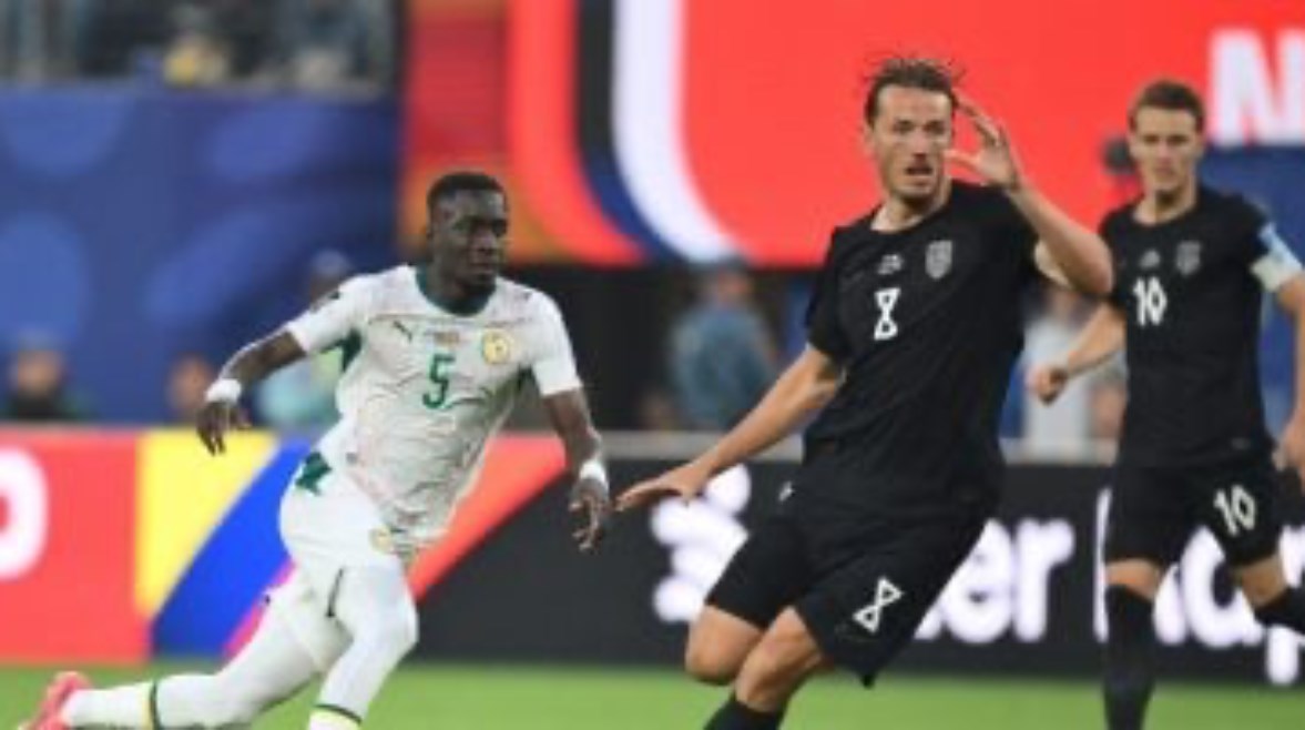 جانب من مباراة النرويج والسنغال 
