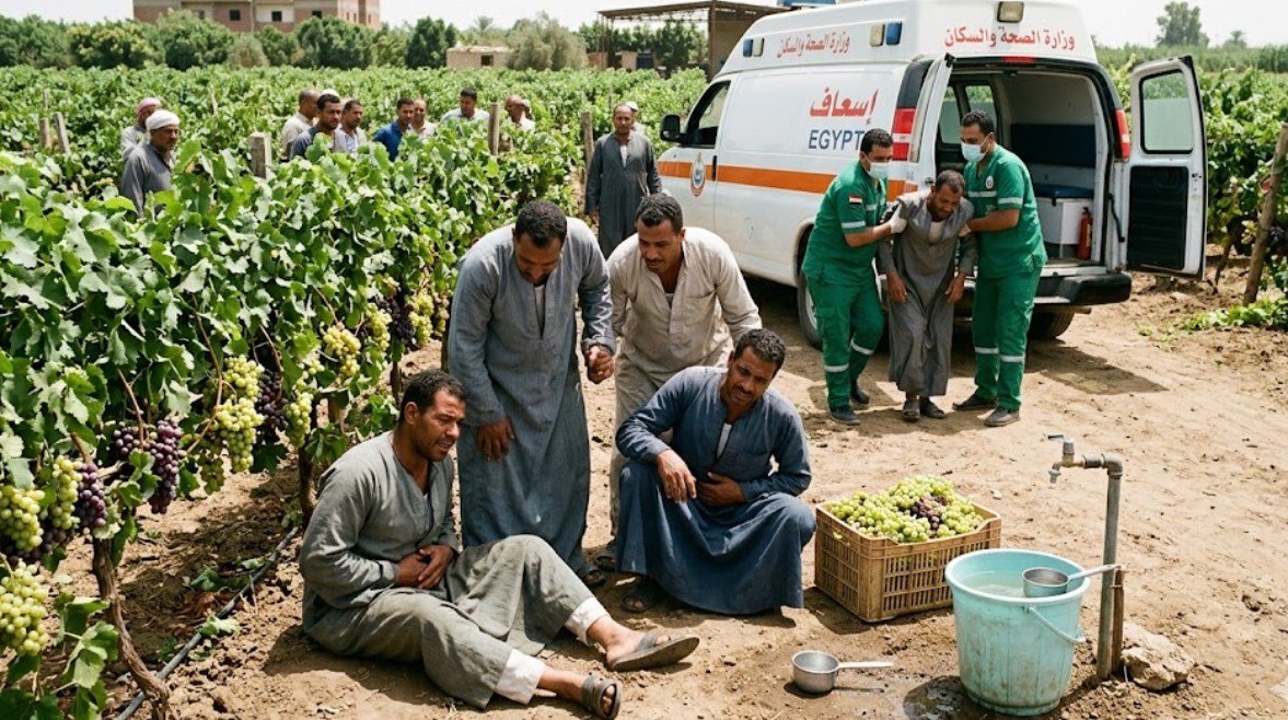 عمال مزرعة العنب - تعبيرية