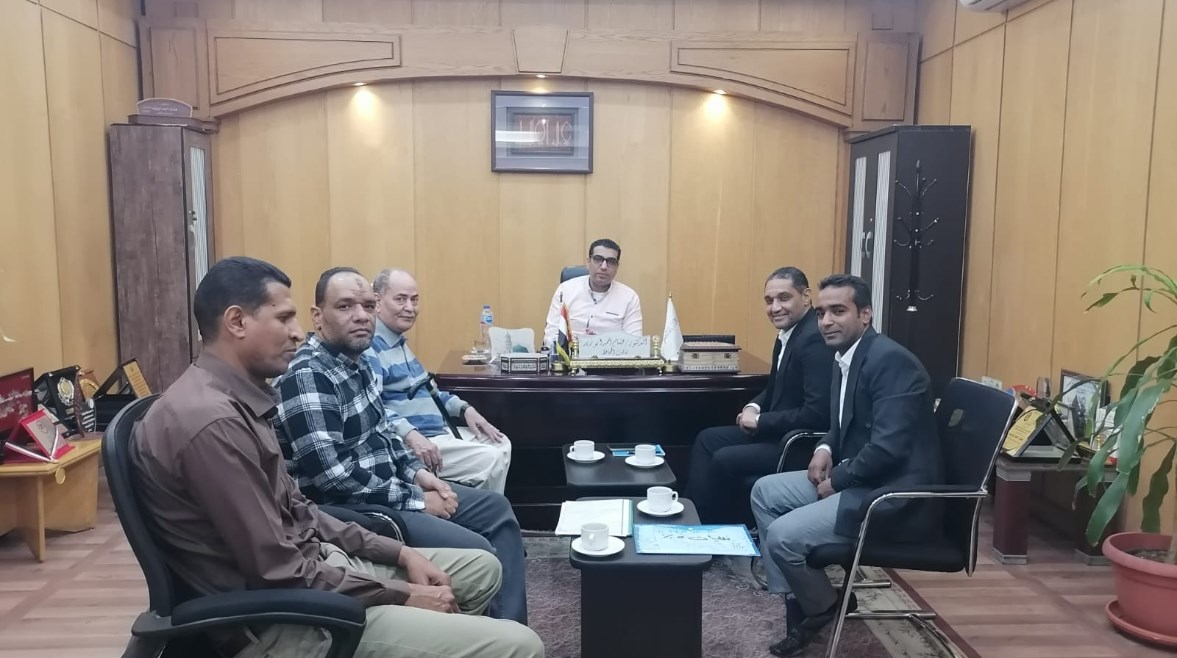 فى أول لقاء مع نائب محافظ الأقصر الدكتور هشام ابو زيد لحظة توليه