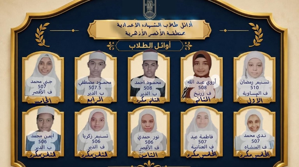 أوائل الشهادة الإعدادية