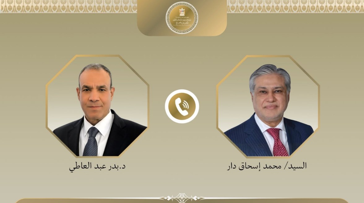 وزير الخارجية والتعاون الدولي والمصريين بالخارج، بدر عبد العاطي، ونظيره البكستاني، محمد إسحاق دار