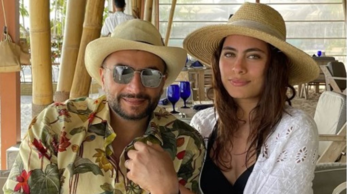 الفنانة هاجر أحمد ورجل الأعمال أحمد الحداد