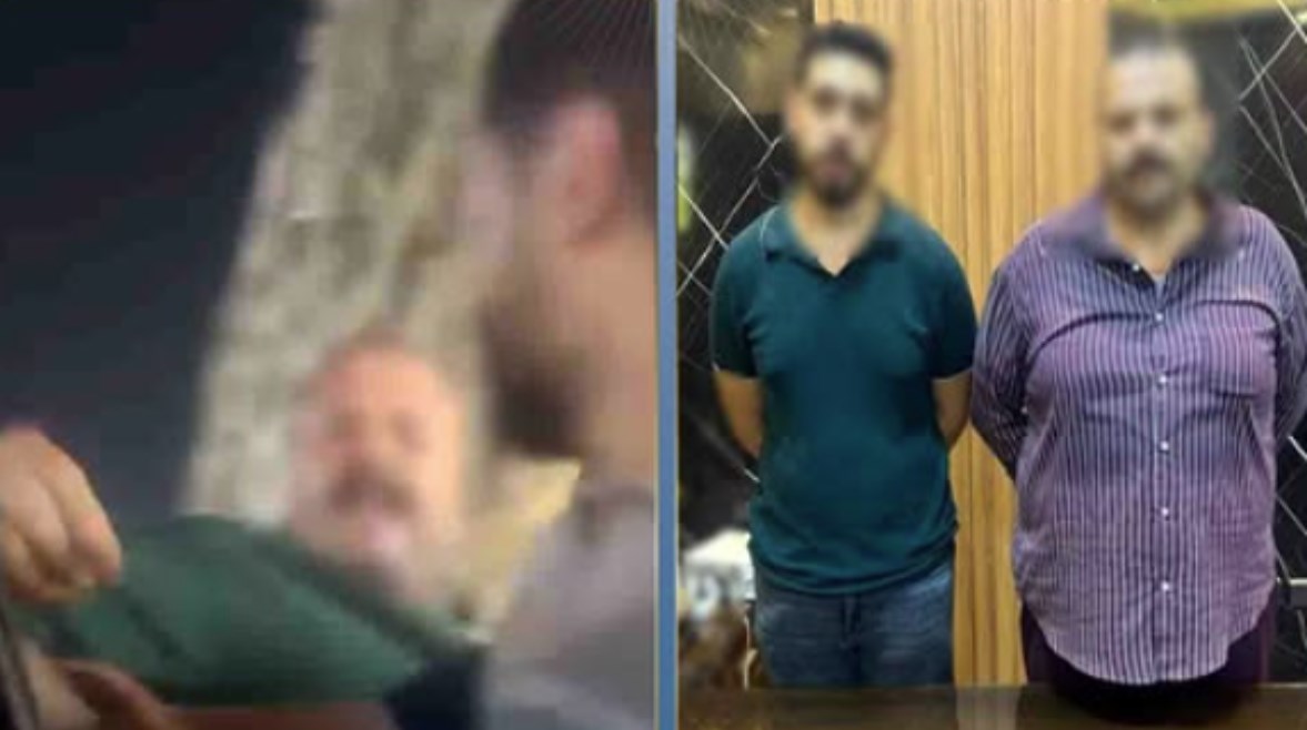 المتهمان وجانب من الواقعة 