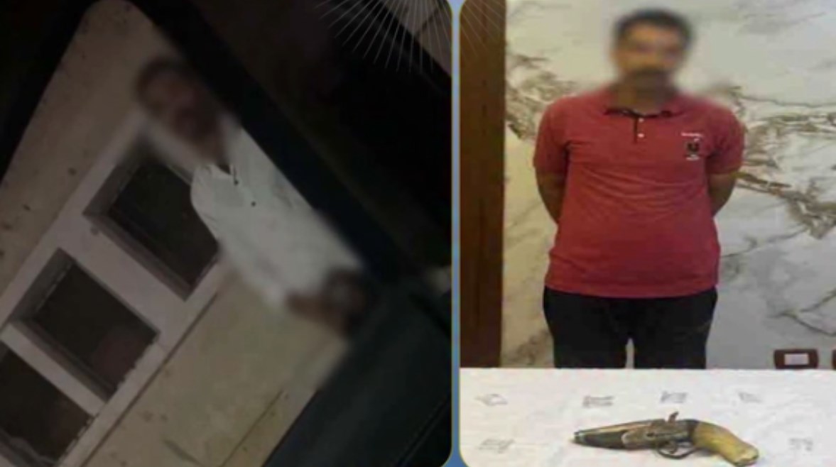 المتهم وجانب من الواقعة 