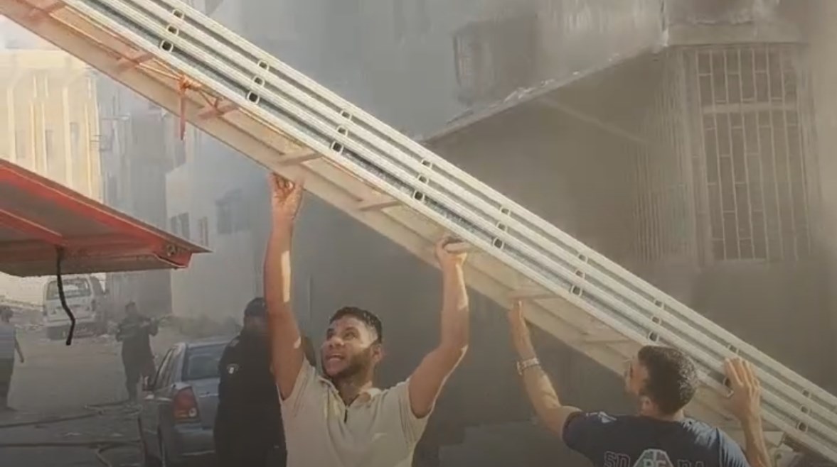 صورة من الحريق 