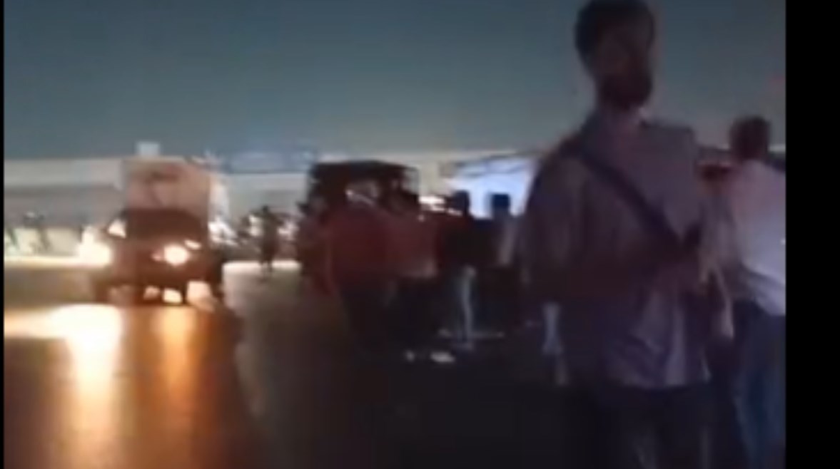 جانب من الحادث 