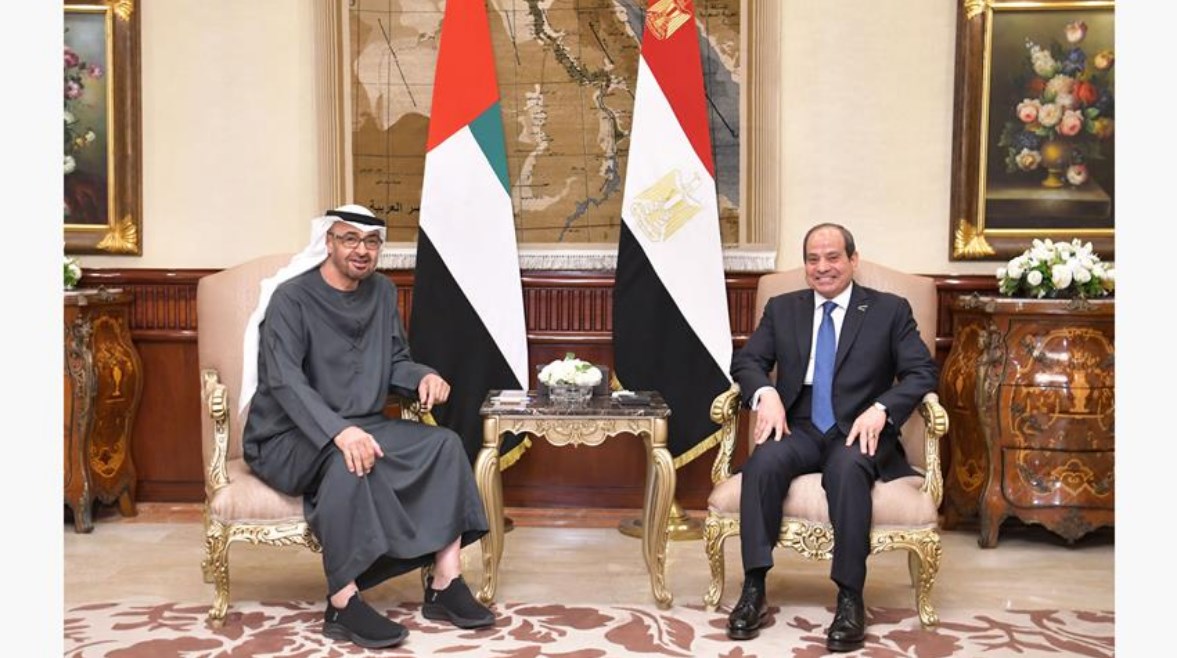 الرئيس عبدالفتاح السيسي، و الشيخ محمد بن زايد آل نهيان