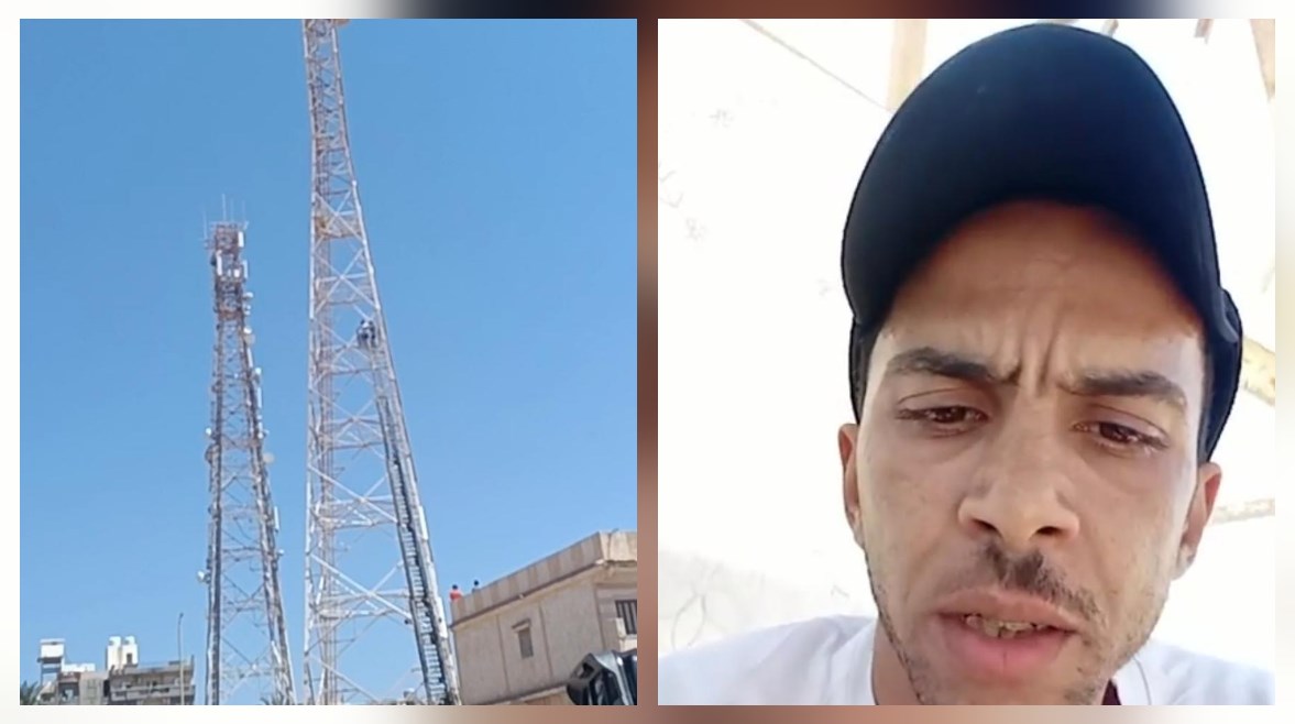 المواطن خالد من أعلى برج الارسال في مدينة الحمام 