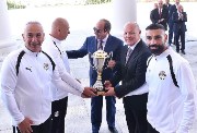 تكريم الرئيس السيسي للاعبي منتخب مصر