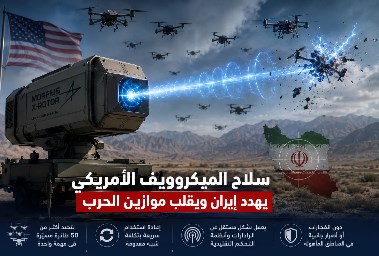 سلاح الميكروويف - صورة مولدة بالذكاء الإصطناعي