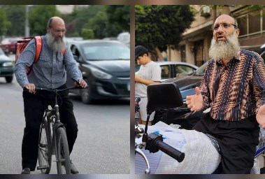 عم محمد وركوبه موتوسيكل