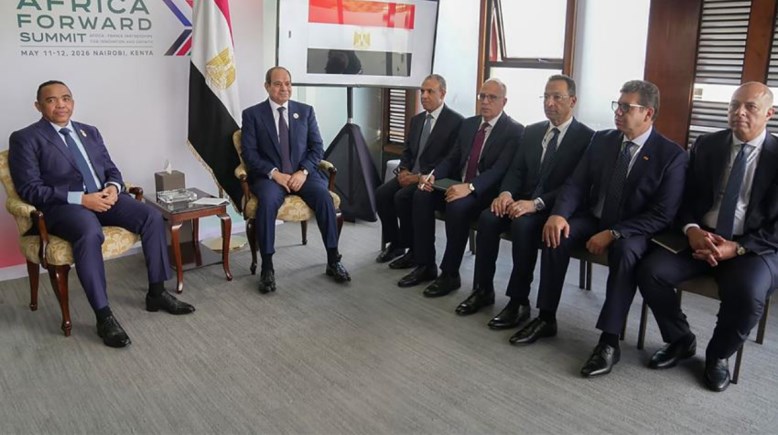 الرئيس السيسي ورئيس مدغشقر قي لقاء قديم