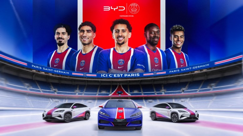 شراكة BYD مع باريس سان جيرمان