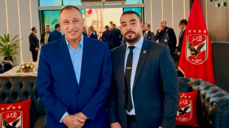 النائب أحمد رجب الشافعي والكابتن محمود الخطيب