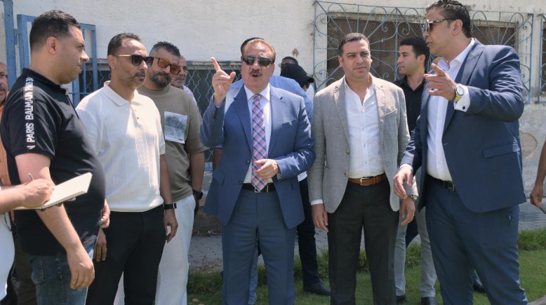 محافظ بورسعيد يقود جولات ميدانية داخل استاد المصري ونادي المريخ