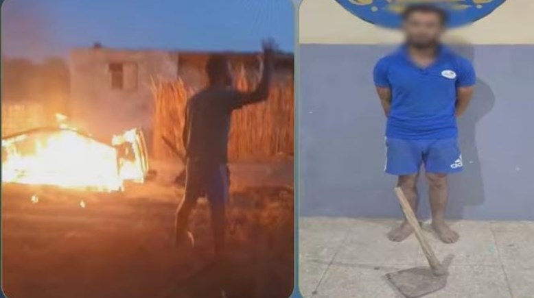 المتهم وجانب من الواقعة 