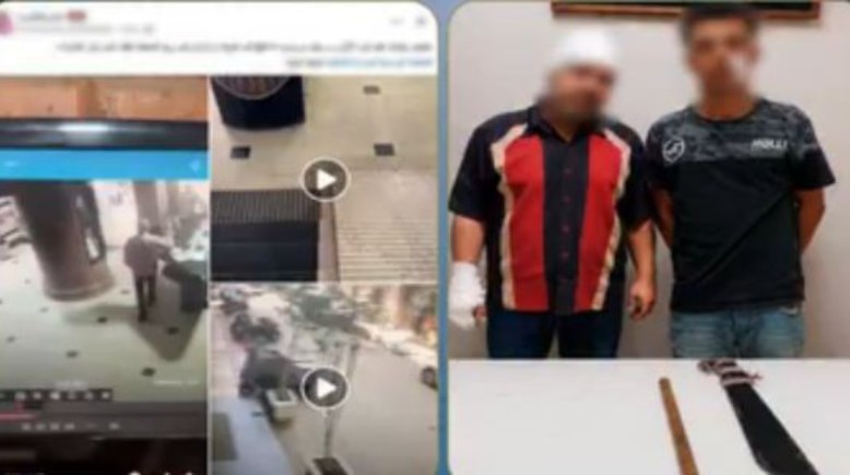 المتهمون وجانب من الواقعة 