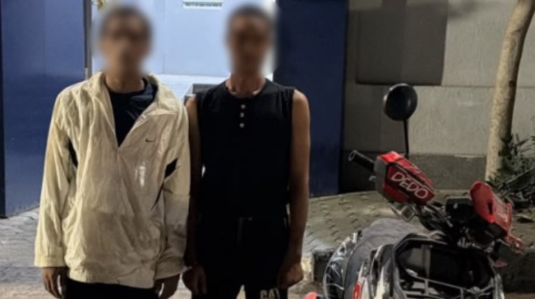 المتهمون وجانب من الواقعة 