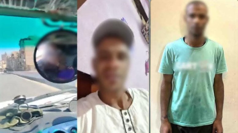 المتهم وجانب من الواقعة 