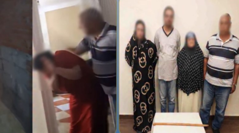 المتهمين وجانب من الواقعة