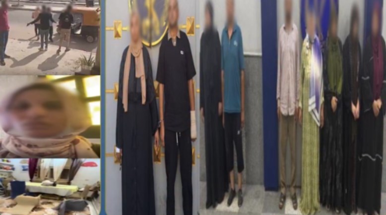 المتهمون وجانب من الواقعة