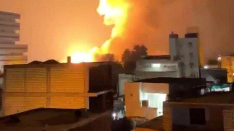إيران تنشر لقطات للقصف الأمريكي على مدينة بندر عباس