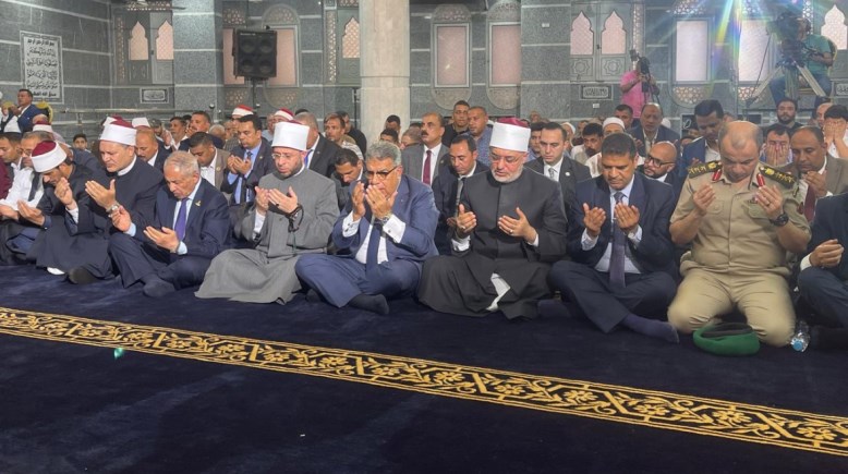 جانب من افتتاح المسجد 