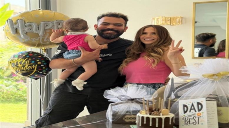 خالد عليش يحتفل بعيد ميلاد ابنته