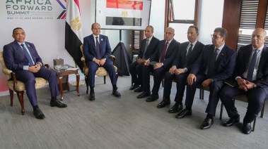 الرئيس السيسي ورئيس مدغشقر قي لقاء قديم