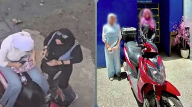 المتهمتان وجانب من الواقعة 