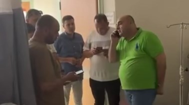 نائب الشيوخ خلال تواجده بمستشفي برج البرلس 