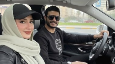 البلوجر رنا طارق واللاعب محمد الشناوي