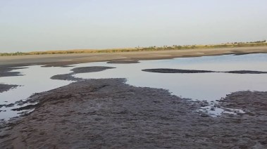 انحسار نهر النيل في السودان 