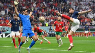 صورة أرشيفية من مباراة المغرب وفرنسا