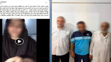 المتهمون وجانب من الواقعة 