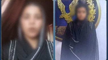 المتهمه وجانب من الواقعة 