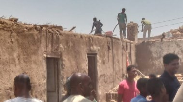 من موقع الحريق 