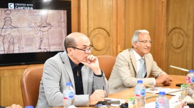 وزير الثقافة الأسبق ومساعده فى قنا 
