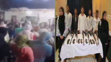 المتهمين وجانب من الواقعة