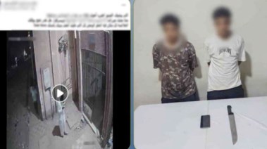 المتهمين وجانب من الواقعة