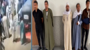 المتهمين وجانب من الواقعة