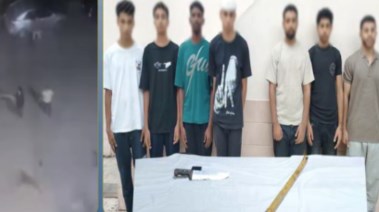 المتهمين وجانب من الواقعة