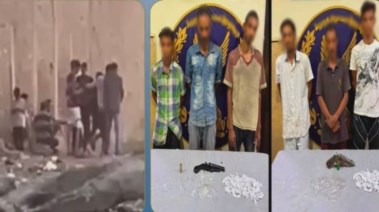 المتهمين وجانب من الواقعة