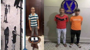 المتهمون ولقطة من الواقعة