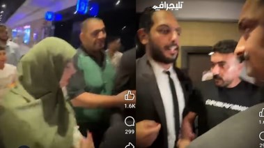 أحمد العوضي والسيدة داخل إحدى السينمات