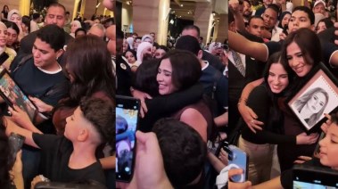 ياسمين عبدالعزيز في العرض الخاص لفيلم خلي بالك من نفسك